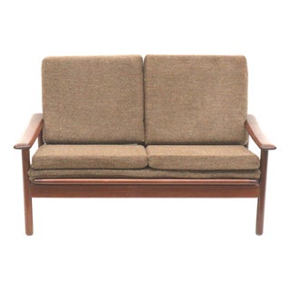 Vintage Danish Teak 2-Seater Sofa, 1960s For Sale