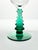 1990s Vintage Green Christmas Tree Stem Wine, Water or All Purpose Glasses - Set of 6 For Sale - Image 5 of 5