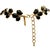 Oscar De La Renta Gold Plated Dark Resin Nugget Y Drop Statement Necklace For Sale - Image 16 of 17