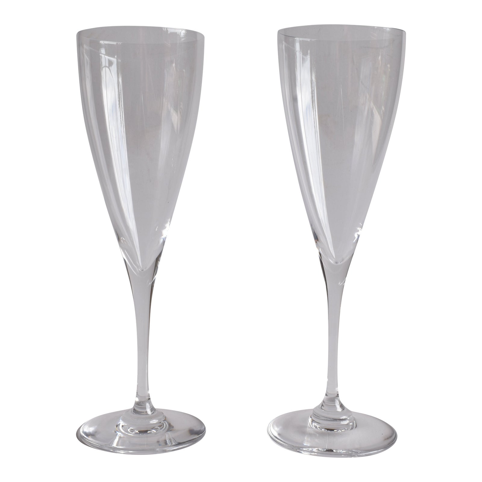 Baccarat Dom Pérignon Champagne Flutes Pair Chairish