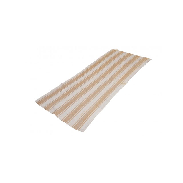 Mid-Century Modern Vintage Striped Kilim Runner - 2`9″ X 8`0″ For Sale - Image 3 of 6