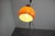 Hungarian Space Age Adjustable Double Floor Lamp in Orange and Brown Chrom, 1970s For Sale - Image 12 of 13