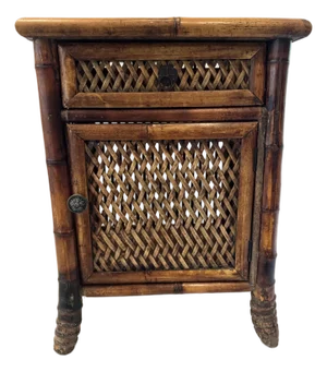 Vintage Diminutive Bamboo Chest