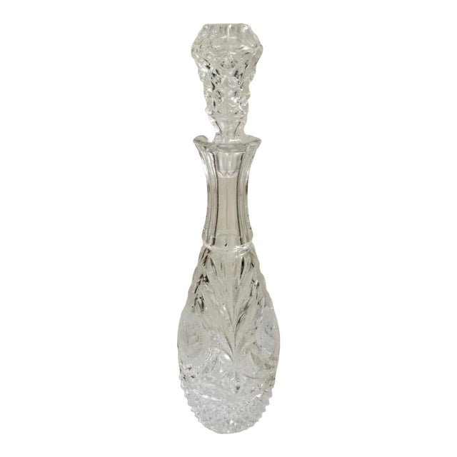 Vintage Liqueur Decanter Diamond Pattern For Sale