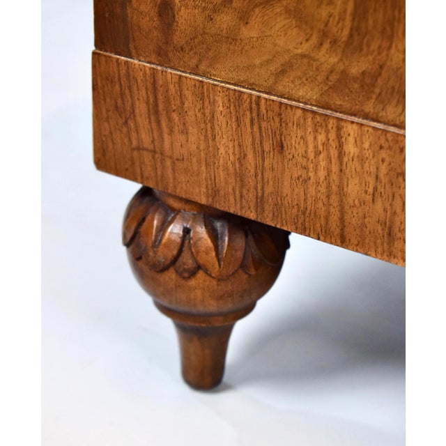 John Widdicomb Mid Century French Regency Walnut Nightstands by John Widdicomb, 1960s For Sale - Image 4 of 17