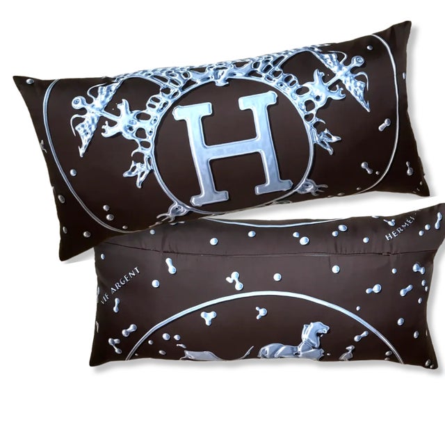 Vintage finds exclusively ours. Our vintage Hermès silk scarf pillows are sustainably sourced, locally made with a history...