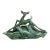 1950s Mid Century Modern Phil Mar Deer Tv Lamp Planter Green Ceramic Works 4501b For Sale