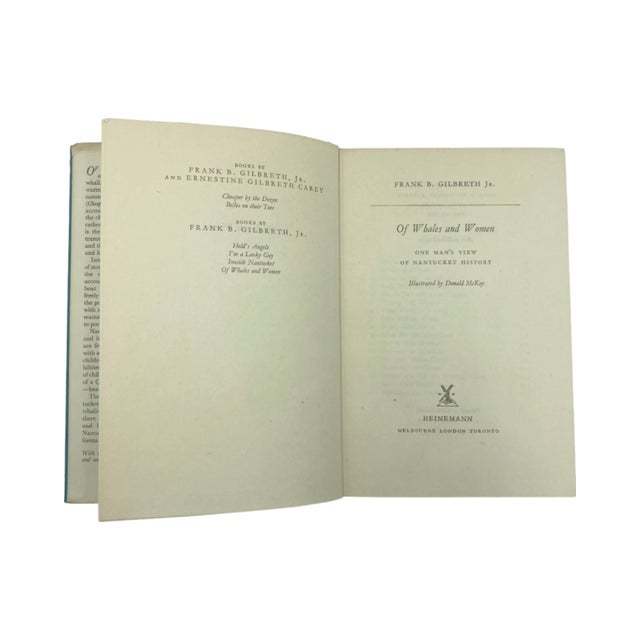 Of Whales and Women by Frank B. Gilbreth Jr. – 1957 Hardcover Nantucket For Sale In Washington DC - Image 6 of 12