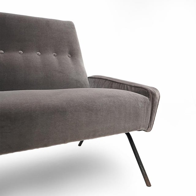 2-Seater Velvet Sofa by Felice Rossi, 1950s For Sale - Image 11 of 15