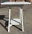 Vintage White Handpainted Mahogany Farmhouse Shabby Chic Two-Tier Side Table with Drawer. Elevate your space with this...