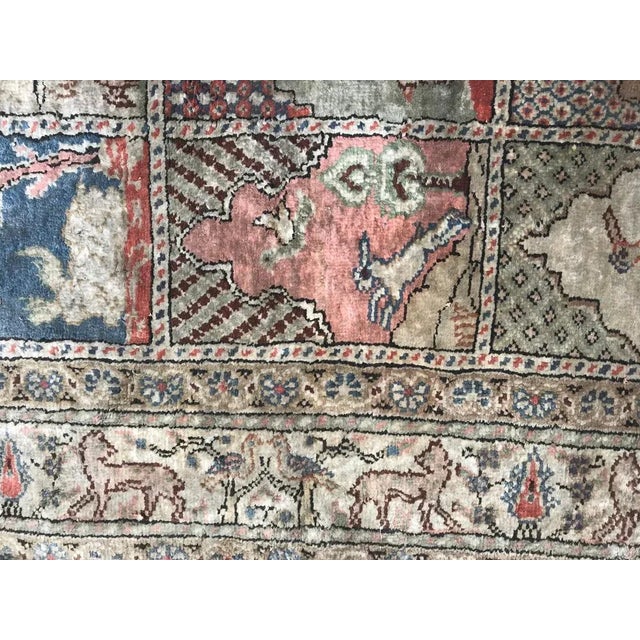 Vintage Silk Turkish Kayseri Rug, 1960s For Sale - Image 4 of 9