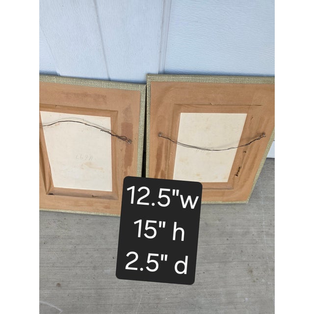 1900 - 1909 Framed Pair of Antique Copper Textile Printing Blocks For Sale - Image 5 of 7