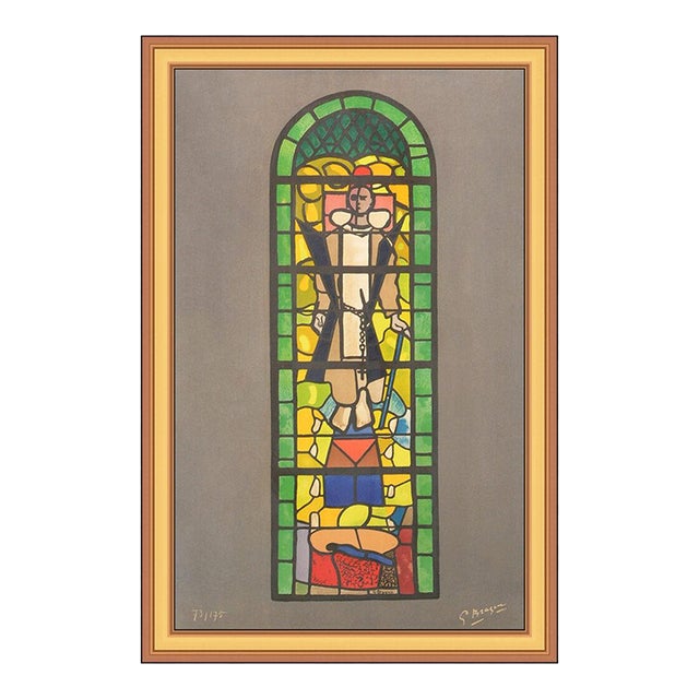 1960s Vitrail De L'eglise De Saint Dominique, Varengeville, Georges Braque For Sale