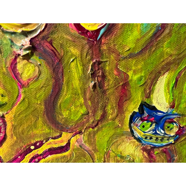 Abstract Painting on Canvas by Serg Graff "Funny Octopuses", Coa For Sale - Image 9 of 10