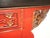 Wood Vintage Chinese Asian Red & Black Lacquer W Gold Trim Side Table, Altar Table For Sale - Image 7 of 16