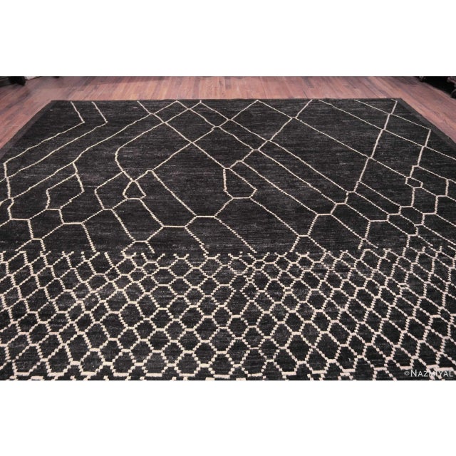 Nazmiyal Collection Large Tribal Moroccan Design Modern Rug For Sale - Image 9 of 10