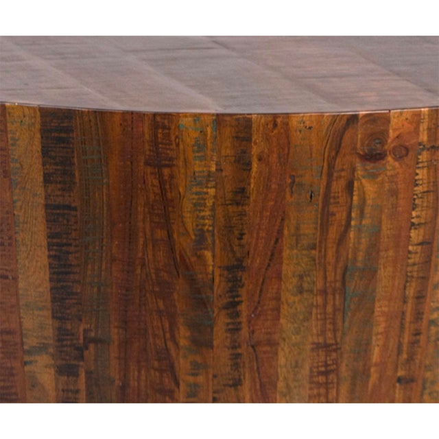 Reclaimed Wood Block Coffee Table Chairish