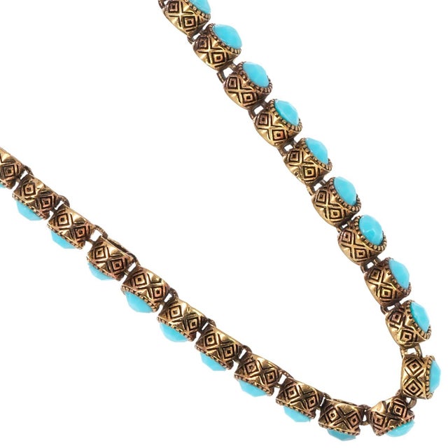 Contemporary Turquoise Tennis Mystic Necklace For Sale - Image 3 of 16