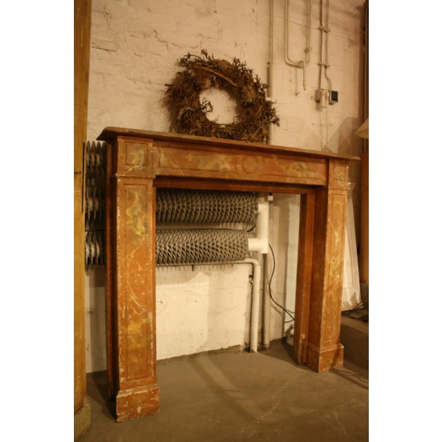 Antique Wood Fireplace Mantle, 1850s For Sale - Image 12 of 18