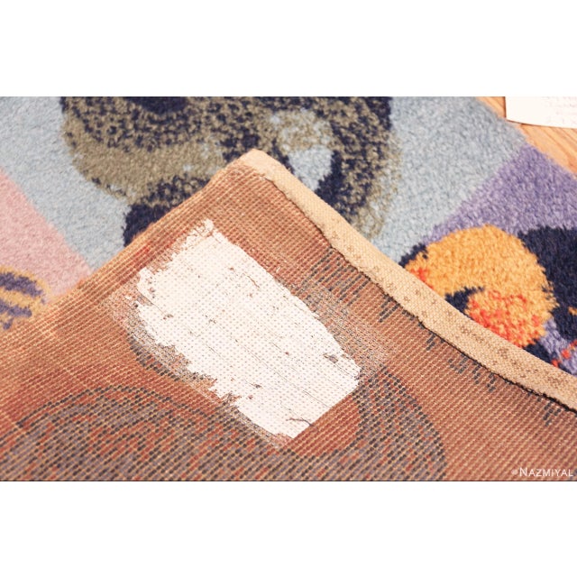 Textile Nazmiyal Collection Andy Warhol Dollars Sign Vintage Runner Rug For Sale - Image 7 of 7