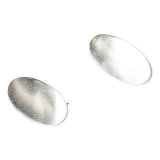 Modernist Silver Earrings from Niels Erik, 1960s, Set of 2 For Sale