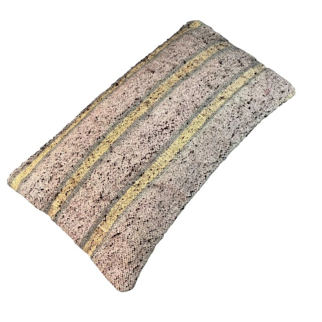 Vintage Turkish Handmade Kilim Cushion Cover, 1960s For Sale - Image 9 of 11