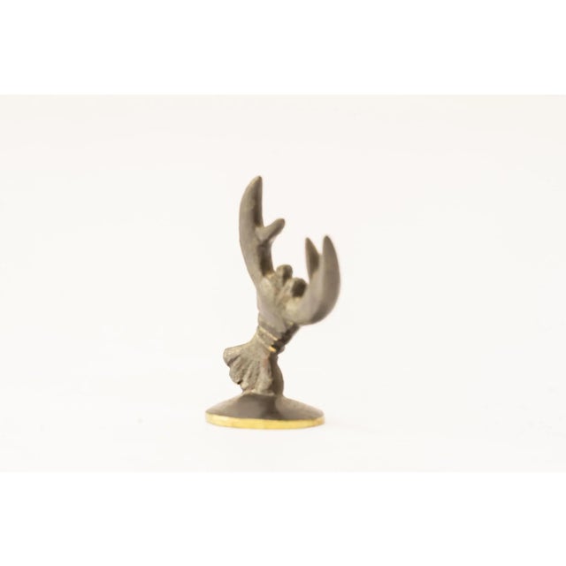 Mid-Century Modern Brass Cancer Zodiac Sign Figurine by Walter Bosse for Herta Baller, 1950s For Sale - Image 3 of 5