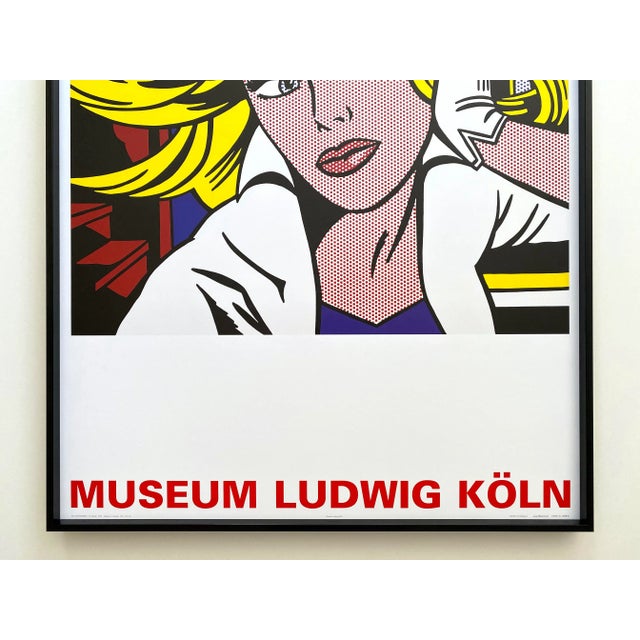 Mid-Century Modern Roy Lichtenstein Fine Art Lithograph Print Framed Pop Art Museum Poster " M-Maybe " 1965 For Sale - Image 3 of 13
