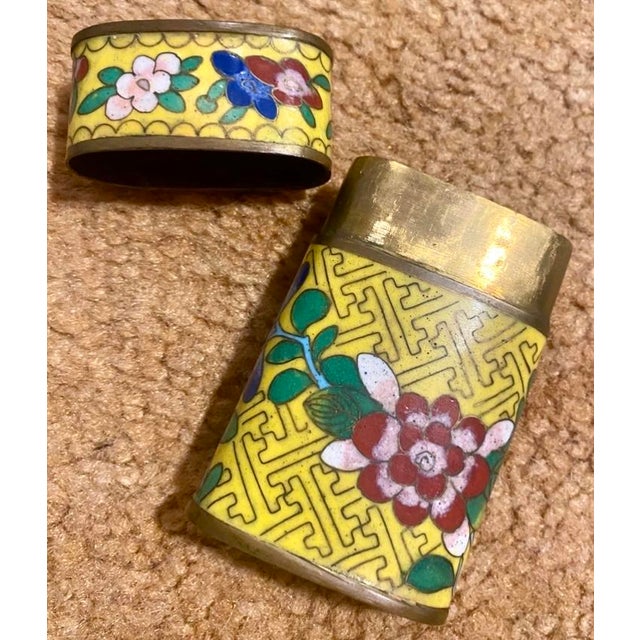 Early 1900s Antique Chinese Cloisonne Snuff Box For Sale In Dallas - Image 6 of 11