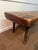 Early 20th Century Antique Early American Rustic Bench With Splayed Turned Splayed Legs and Thick Cut Seat For Sale - Image 5 of 12