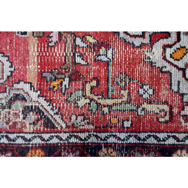 Cream 1920s, Handmade Antique Persian Malayer Runner Rug 2.5' X 12.5' For Sale - Image 8 of 14