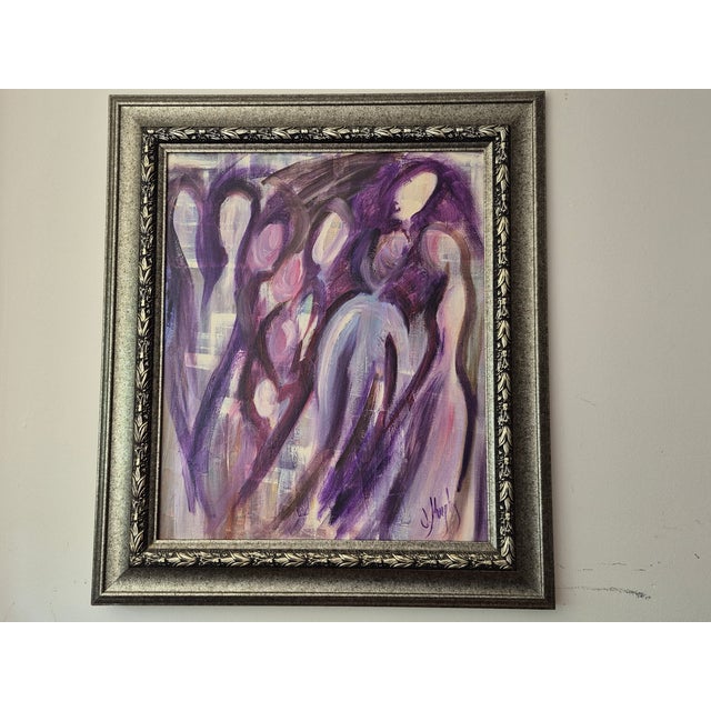 2004 " Ghosts Among Us" Original Signed Modern Painting For Sale - Image 14 of 16