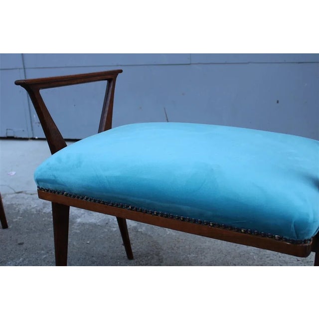 Brown Set of Italian Stools attributed to Carlo De Carli, 1950s For Sale - Image 8 of 11