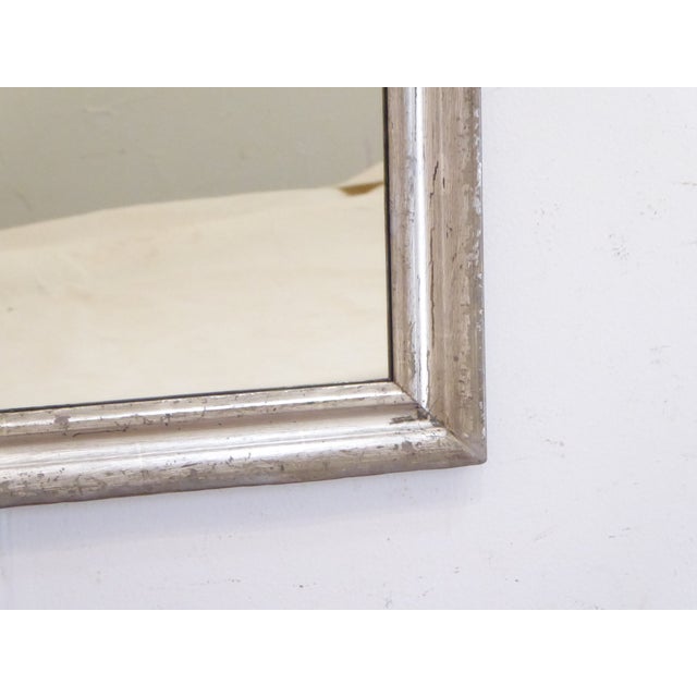 Antique Weathered Silverleaf Mirror For Sale - Image 4 of 4