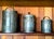 This set of antique Pennsylvania Dutch/German hand punched tin canisters likely date from the late 1800s - early 1900s....