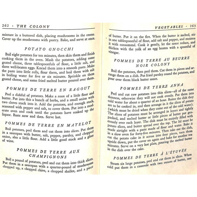 White "The Colony: Portrait of a Restaurant - And Its Famous Recipes" 1945 Brody, Iles For Sale - Image 8 of 8
