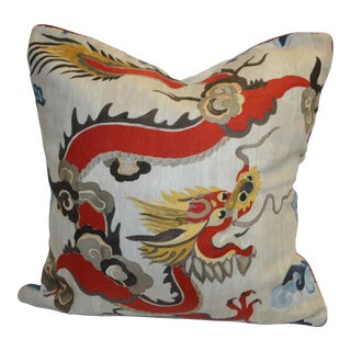 Carleton V Linen Puff Pillow 24x24 For Sale