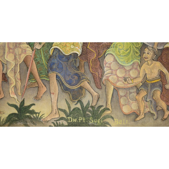 Bali Jungle Village Procession, Indonesian Figural by I Dewa Putu Sugi For Sale In Monterey, CA - Image 6 of 9