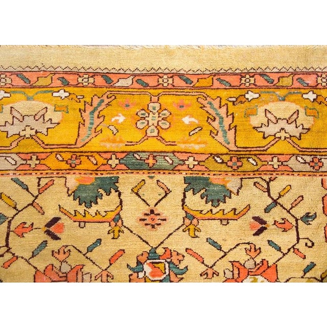 Early 20th Century Turkish Oushak Rug For Sale In Chicago - Image 6 of 16