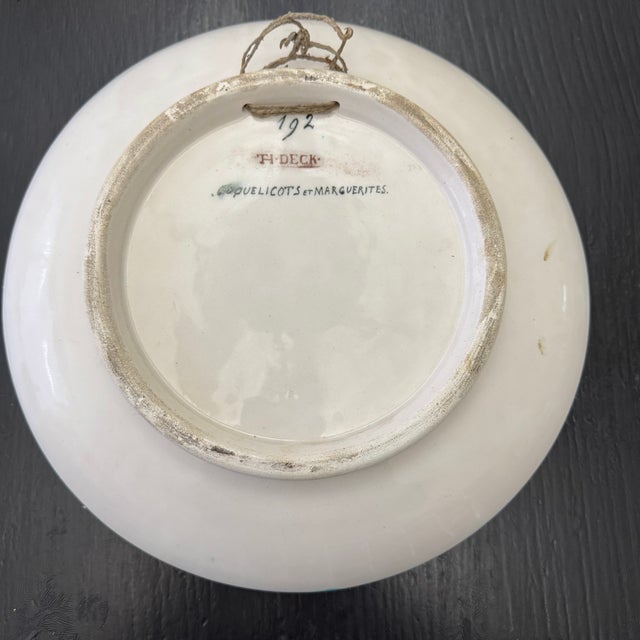 Blue Ceramic Dish by Théodore Deck, 1882 For Sale - Image 8 of 13