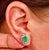 Natural Finely Faceted Quality Emerald and Diamond Earrings set in 14k White Gold 2.17 TCW Certified $5,950 018695 This is...