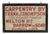 Antique Wood Hand Painted Trade Sign in Bright Red Advertising Carpentry With Surprise Verso For Sale