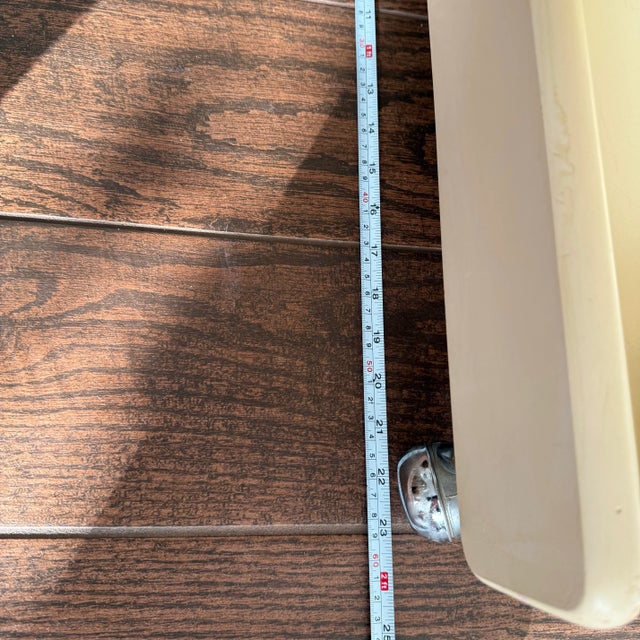 1970s Late 20th Century Beige Lacquer Bar Cart Game Table Like Marcello Siard For Sale - Image 5 of 12