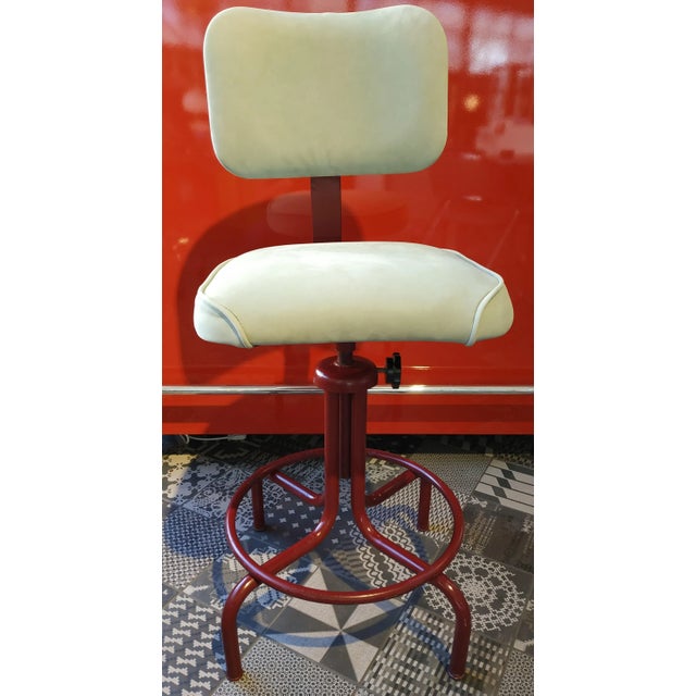 Drafting Stool from United Chair MFG., USA, 1950s For Sale - Image 9 of 11