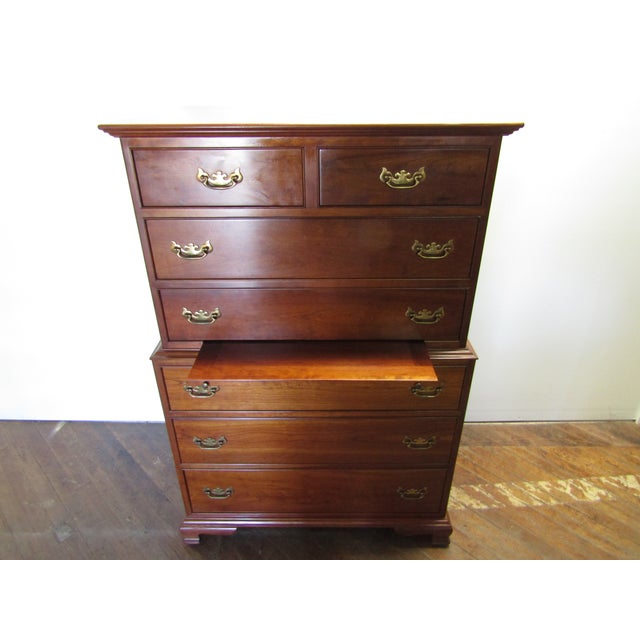 Stickley Solid Cherry Chest of Drawers For Sale - Image 10 of 13