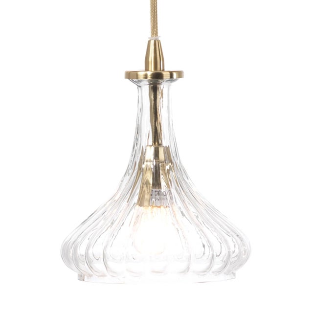 Hollywood Regency Jamie Young Isabella Glass Carafe Pendant For Sale - Image 3 of 6