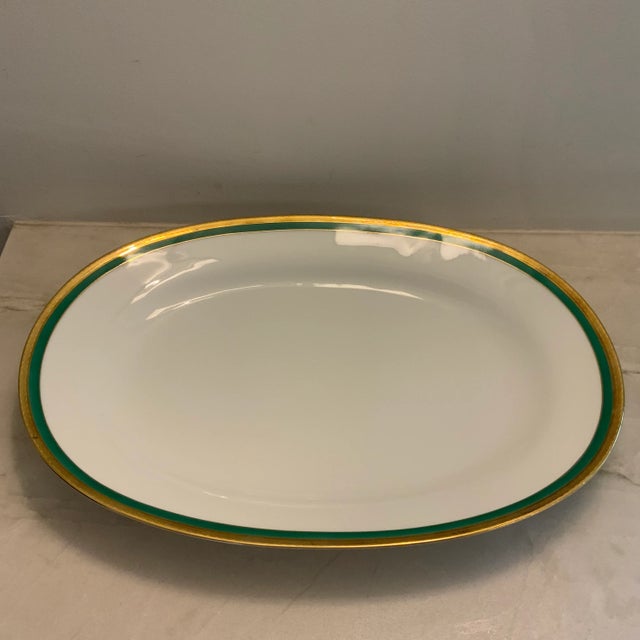 Vintage Richard Ginori Palermo Green Large Rectangular Serving Platter Chairish
