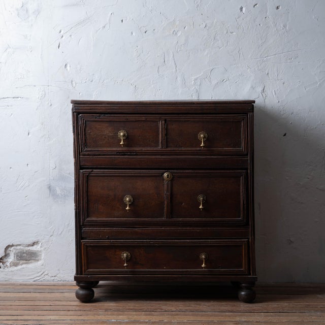 Jacobean Oak Chest of Drawers, 17th Century For Sale - Image 4 of 18