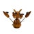 Vintage Mid-Century Wooden Cat & Mouse Cocktail Fork Set - 7 pcs For Sale - Image 4 of 5