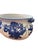 Blue Large 1940s Blakeney Ironstone Staffordshire English Blue and White Footbath For Sale - Image 8 of 12